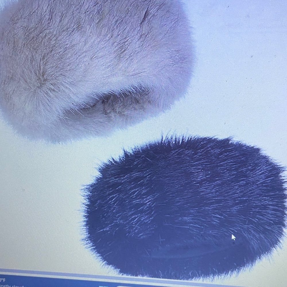 Women faux fur headband with elastic Winther ear warmer